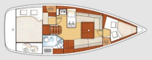 Sailboat Beneteau Oceanis 31 Plan du bateau