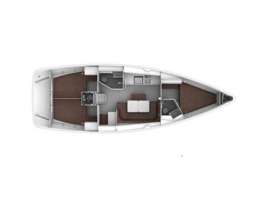 Sailboat  Bavaria Cruiser 41 Plattegrond van de boot