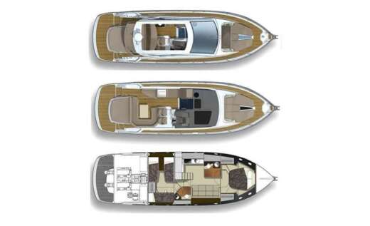 Motorboat Cranchi 44 ht Boat layout