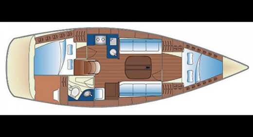 Sailboat Bavaria Bavaria 35 Match Plan du bateau