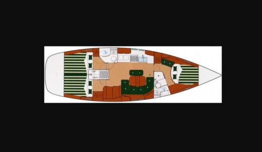 Sailboat Bénéteau Oceanis 423 Clipper Plan du bateau