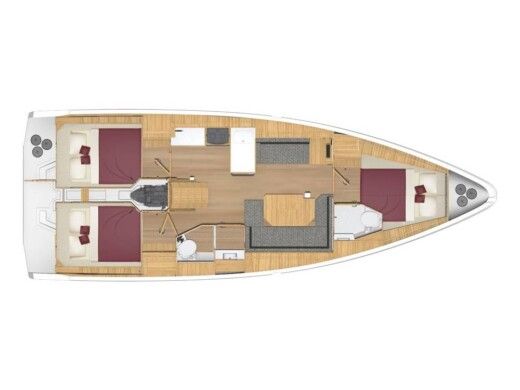 Sailboat Bavaria C 38 Boat design plan