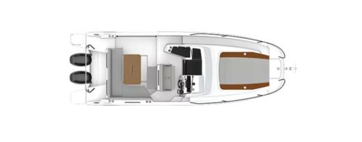 Motorboat Beneteau Flyer 9 pilot édition Plano del barco