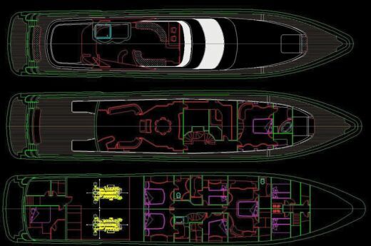 Motor Yacht Custom 39 boat plan