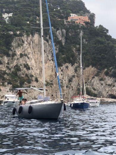 Sailboat Tour in barca a vela pranzo e food Plattegrond van de boot