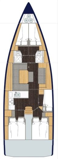 Sailboat BAVARIA CRUISER 45 Boat design plan
