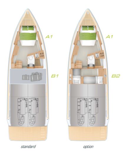 Motorboat Fjord 44 Open boat plan