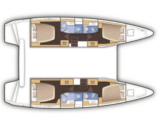 Catamaran LAGOON 42 Boat design plan
