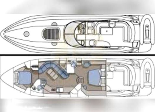 Motor Yacht Sunseeker 56 Predator Plan du bateau