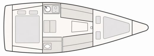 Sailboat Viko S 21 Boot Grundriss