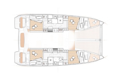 Чартер Катамаран Excess Excess 11 - 4 + 1 + 1 cab. Скрадин