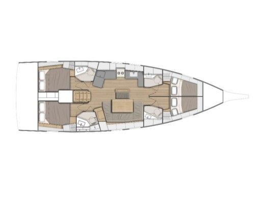 Sailboat  Oceanis 46.1 Plan du bateau