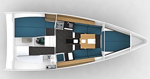 Sailboat  POGO 30 Plan du bateau