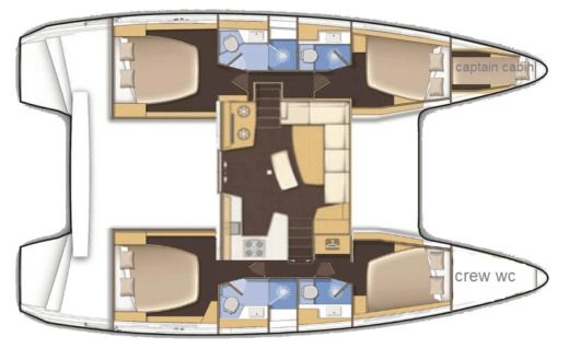Catamaran Lagoon Lagoon 42 Boat design plan