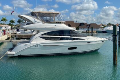 Hire Motorboat Meridian Yachts Sedan Bridge 440  Casa de Campo, La Romana