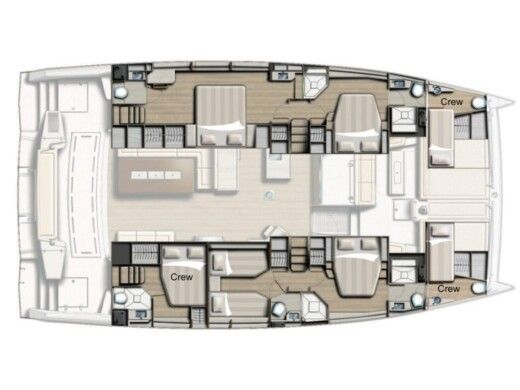 Catamaran Bali - Catana Bali 5.4 Boat layout