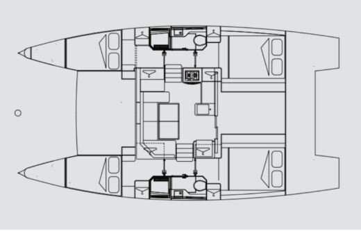 Catamaran Aventura Catamarans Aventura 37 Plano del barco