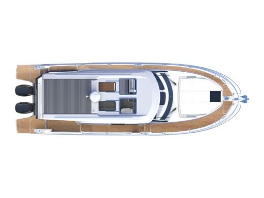 Motorboat  Antares 11 Fly Boot Grundriss