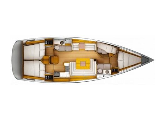 Sailboat  Sun Odyssey 449 Boot Grundriss