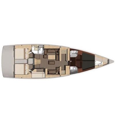 Sailboat DUFOUR 56 Exclusive boat plan
