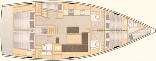 Sailboat Hanse Hanse 508 Plan du bateau