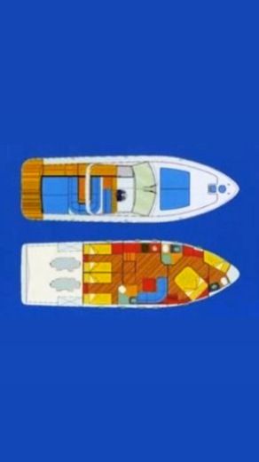 Motorboat Conam 46 Ht Sport Boat layout