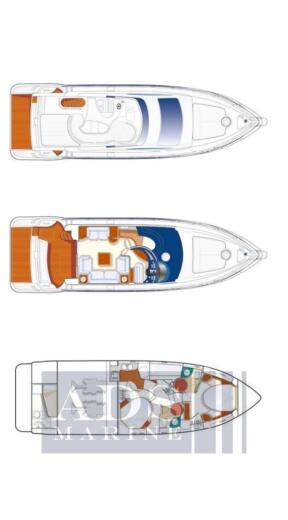 Motor Yacht Azimut Azimut 50 Boat layout