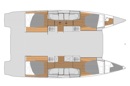 Чартер Катамаран  Fountaine Pajot Elba 45 Ольбия