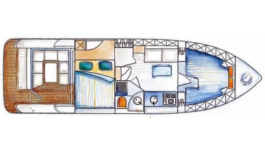 Motorboat Mano Marine Mano 32.50 boat plan