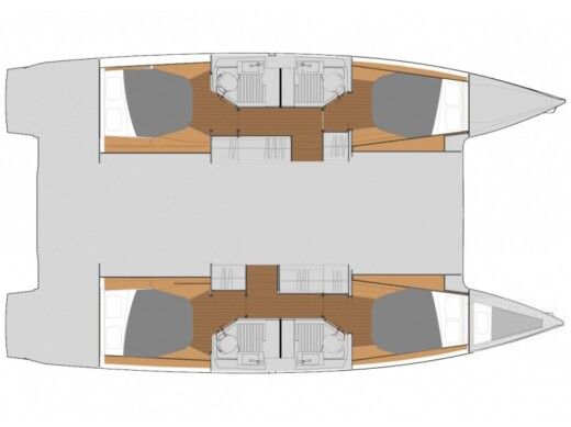 Catamaran  Astréa 42 Plan du bateau