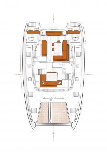 Catamaran Excess 12 Boat layout
