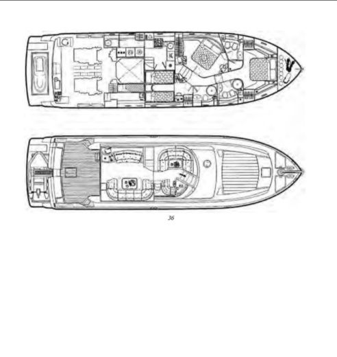 Motor Yacht Ferreti 620 boat plan