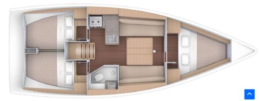 Sailboat Dufour 350 Grand Large Boat layout