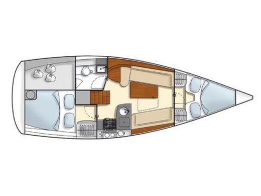 Sailboat HANSE 325 Plan du bateau