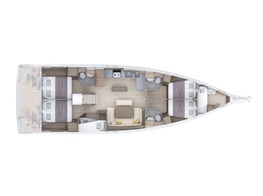 Sailboat  Oceanis 52 boat plan