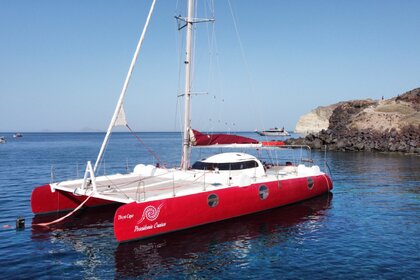 Rental Catamaran JACHTWERF DUBOIS YANMAR 4JH3E Santorini