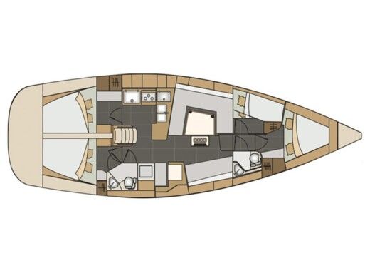 Sailboat ELAN 45 Impression Plan du bateau