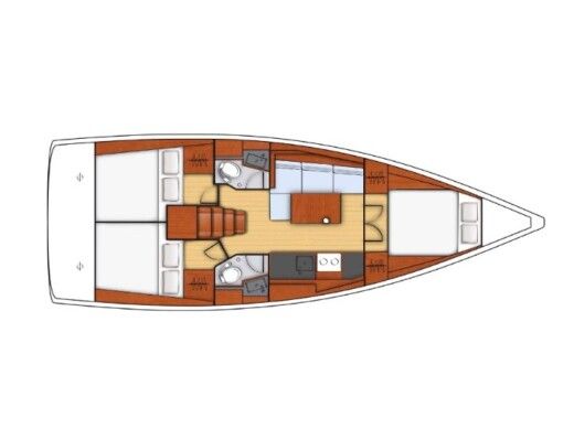 Sailboat Beneteau Oceanis 38.1 Boat design plan