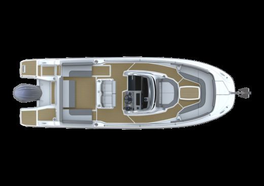 Motorboat Jeanneau Cap Camarat 7.5 CC S3 Σχέδιο κάτοψης σκάφους