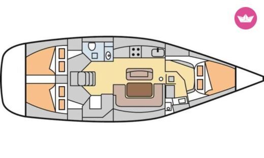 Sailboat Dufour 425 Gran Large boat plan