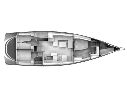 Sailboat  Grand Soleil 52 LC Boat design plan