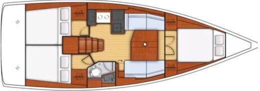 Sailboat Oceanis 38.1 boat plan
