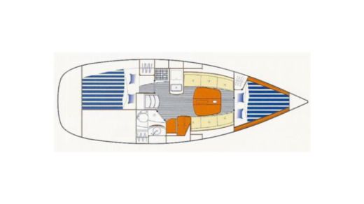 Sailboat BENETEAU FIRST 31.7 Boat layout
