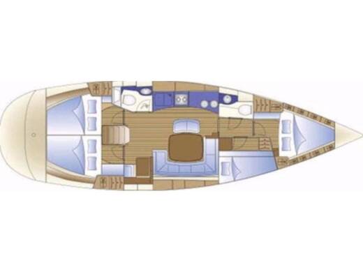 Sailboat Bavaria Bavaria 44 Boat layout