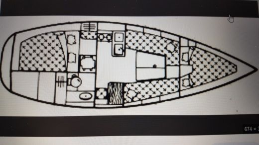 Sailboat BENETEAU First 29 GTE Planimetria della barca