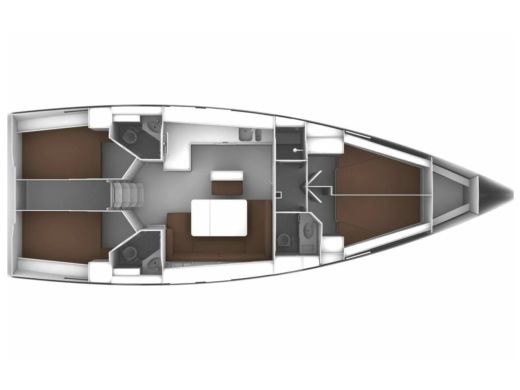 Sailboat  Bavaria 46 Cruiser boat plan