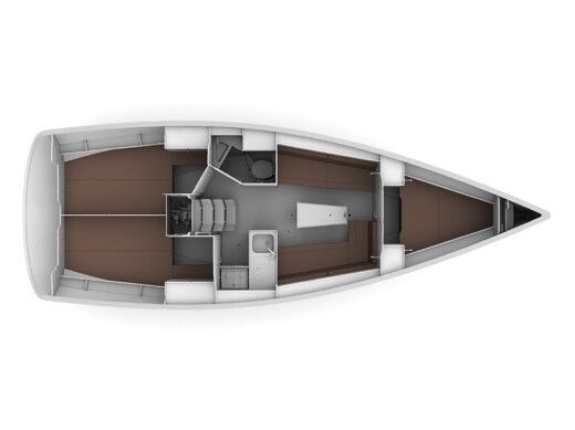 Sailboat BAVARIA CRUISER 34 Planimetria della barca