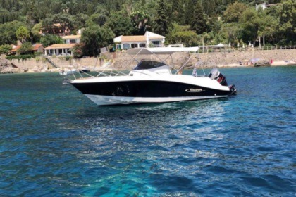 Rental Motorboat Posidon Blue water 6.40.  150hp Palaiokastritsa