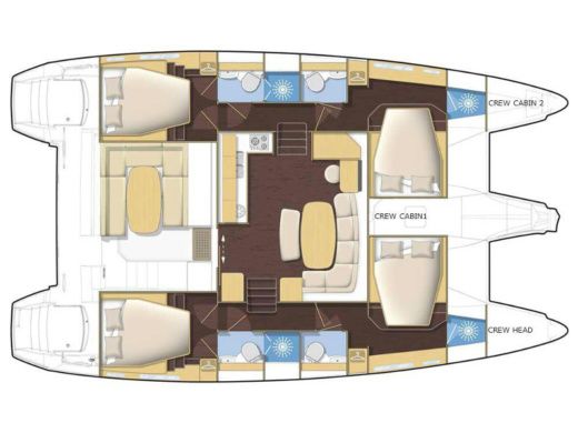 Catamaran Lagoon Lagoon 421 Plan du bateau