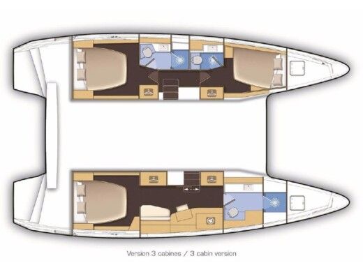 Catamaran LAGOON 42 Boat layout